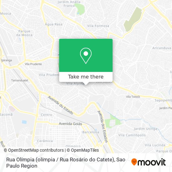 Mapa Rua Olímpia (olímpia / Rua Rosário do Catete)