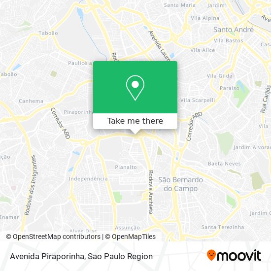 Avenida Piraporinha map