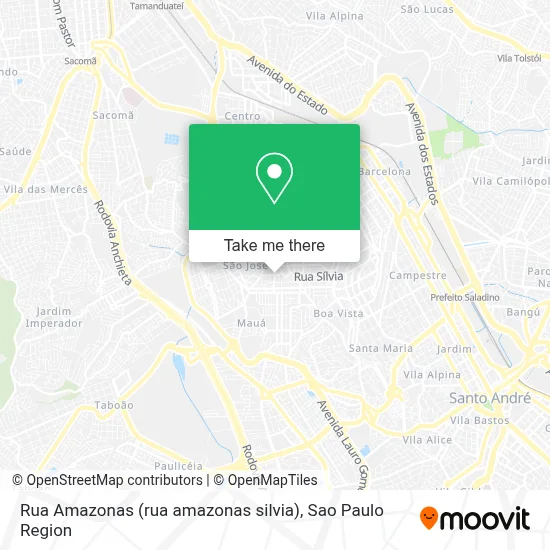 Rua Amazonas (rua amazonas silvia) map