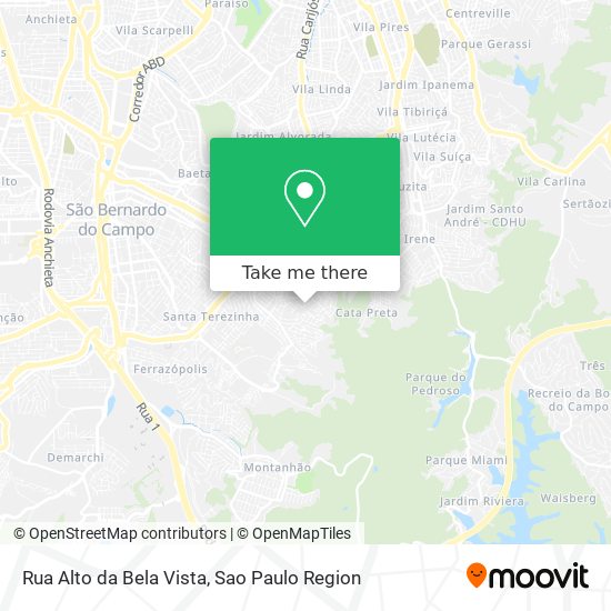 Rua Alto da Bela Vista map