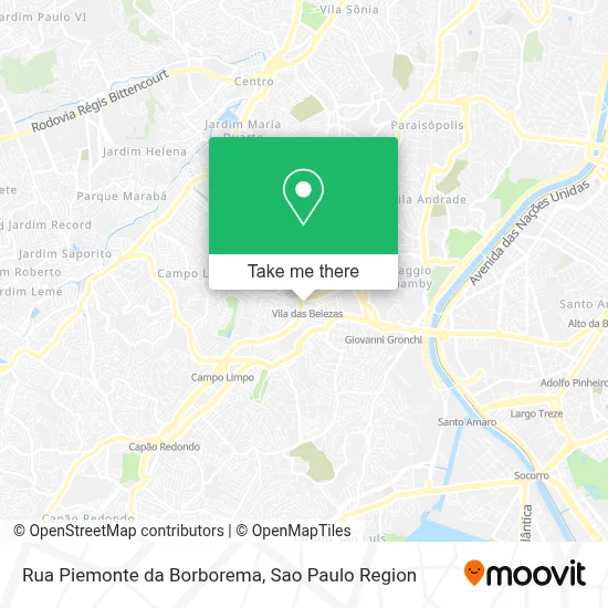 Rua Piemonte da Borborema map