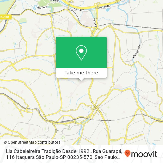 Lia Cabeleireira Tradição Desde 1992., Rua Guarapá, 116 Itaquera São Paulo-SP 08235-570 map