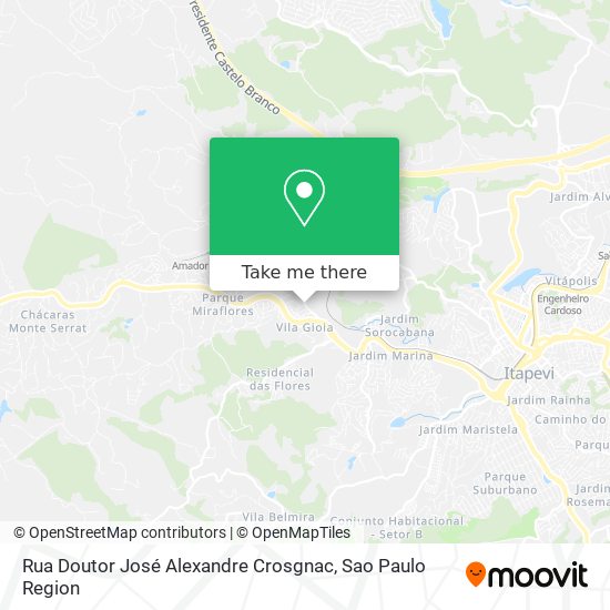 Mapa Rua Doutor José Alexandre Crosgnac