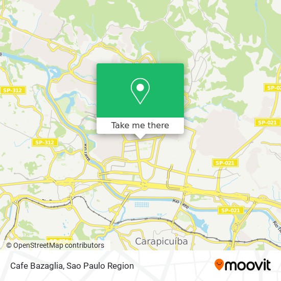 Mapa Cafe Bazaglia