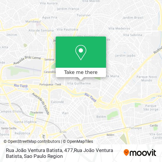 Mapa Rua João Ventura Batista, 477,Rua João Ventura Batista