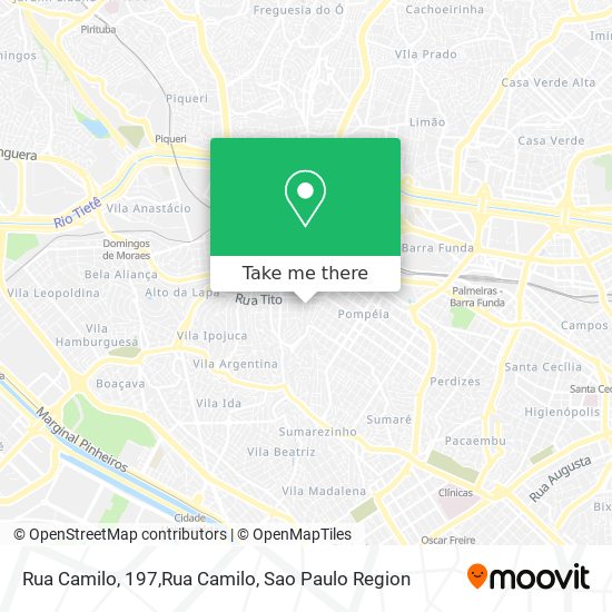 Rua Camilo, 197,Rua Camilo map