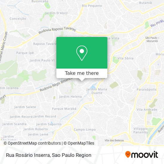 Mapa Rua Rosário Inserra