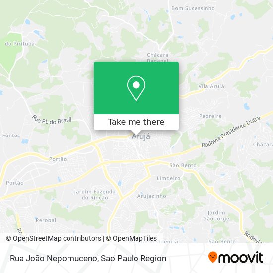 Rua João Nepomuceno map