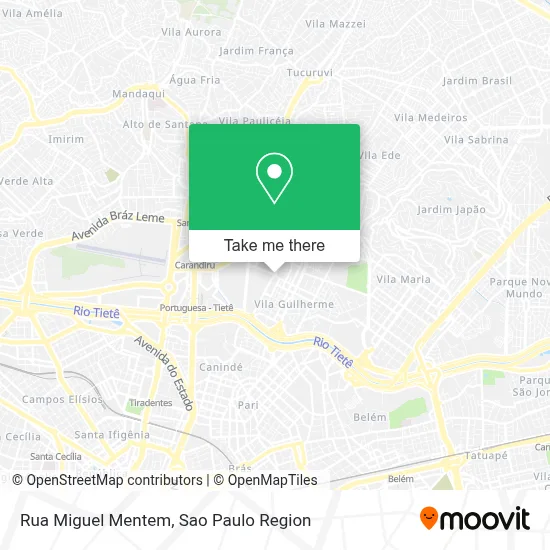 Rua Miguel Mentem map