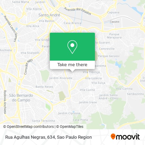 Rua Agulhas Negras, 634 map