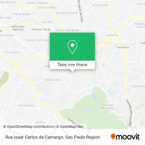 Mapa Rua Isaar Carlos de Camargo