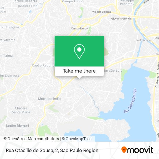 Rua Otacílio de Sousa, 2 map