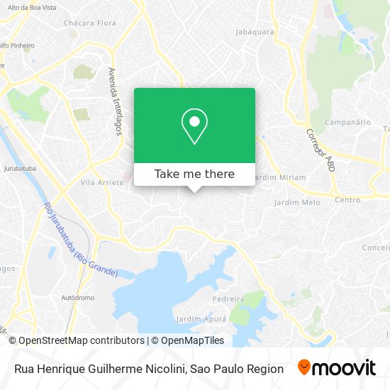 Rua Henrique Guilherme Nicolini map