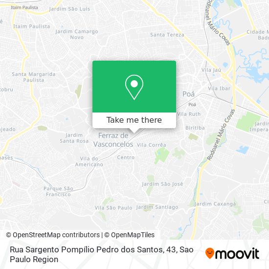 Mapa Rua Sargento Pompílio Pedro dos Santos, 43