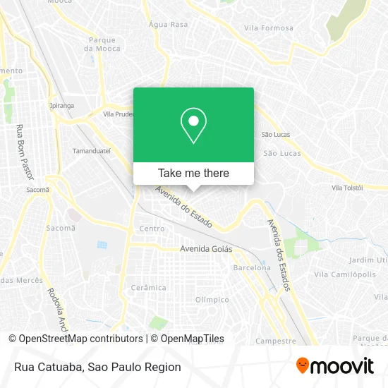 Rua Catuaba map