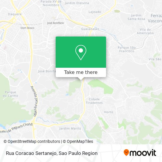 Rua Coracao Sertanejo map