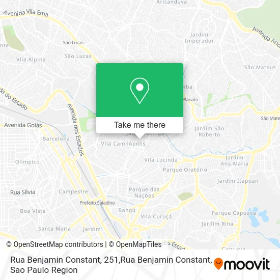 Rua Benjamin Constant, 251,Rua Benjamin Constant map