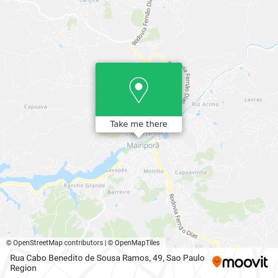 Mapa Rua Cabo Benedito de Sousa Ramos, 49