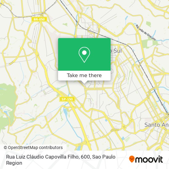 Mapa Rua Luiz Cláudio Capovilla Filho, 600