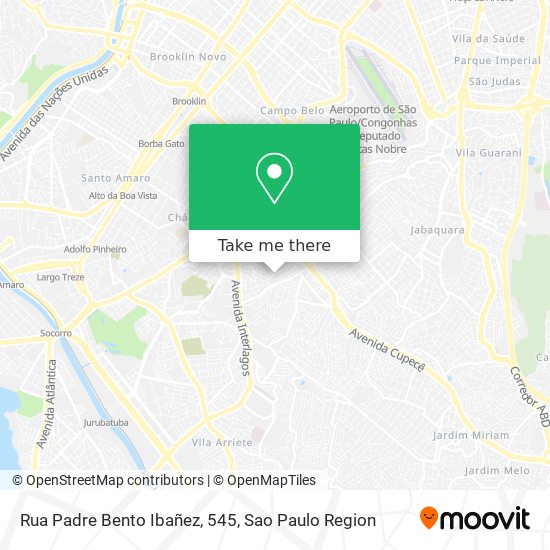 Mapa Rua Padre Bento Ibañez, 545