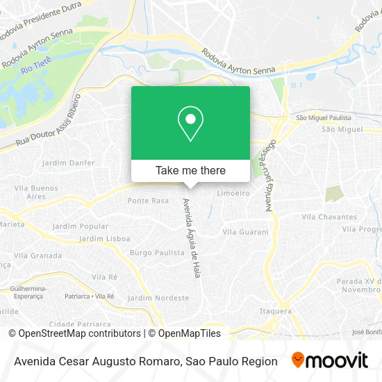 Avenida Cesar Augusto Romaro map