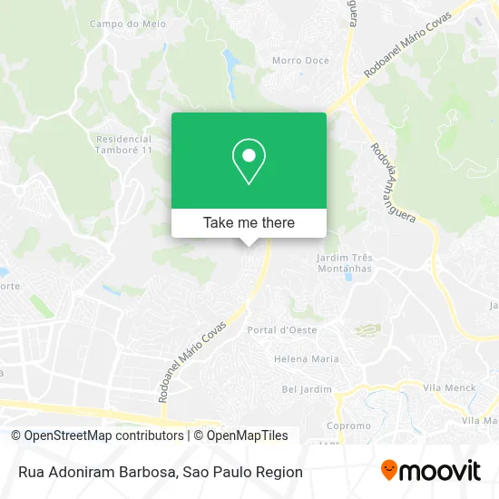 Rua Adoniram Barbosa map