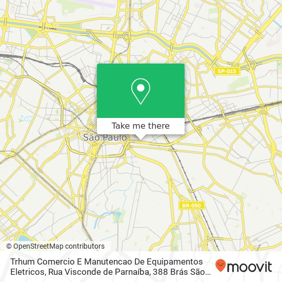 Mapa Trhum Comercio E Manutencao De Equipamentos Eletricos, Rua Visconde de Parnaíba, 388 Brás São Paulo-SP 03044-000
