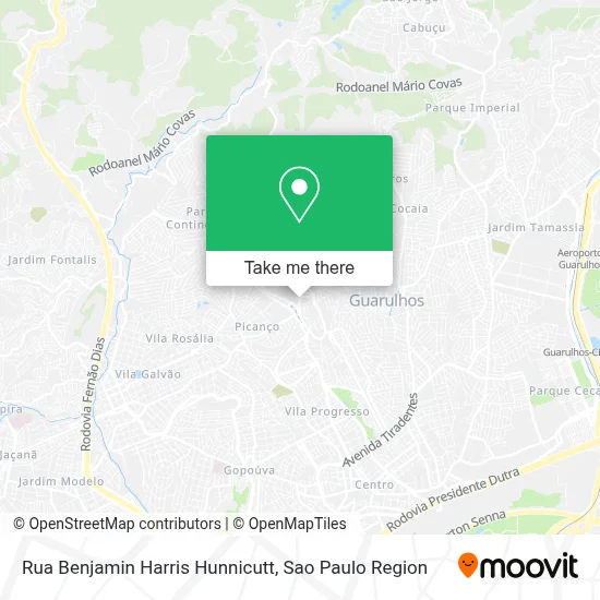 Rua Benjamin Harris Hunnicutt map