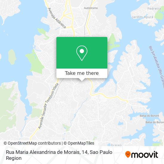 Rua Maria Alexandrina de Morais, 14 map
