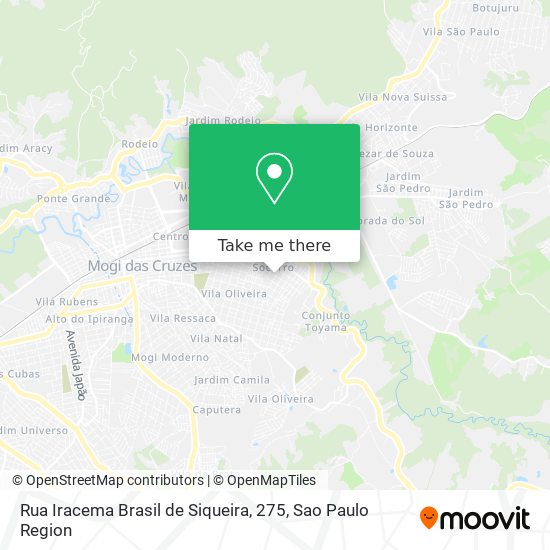 Rua Iracema Brasil de Siqueira, 275 map