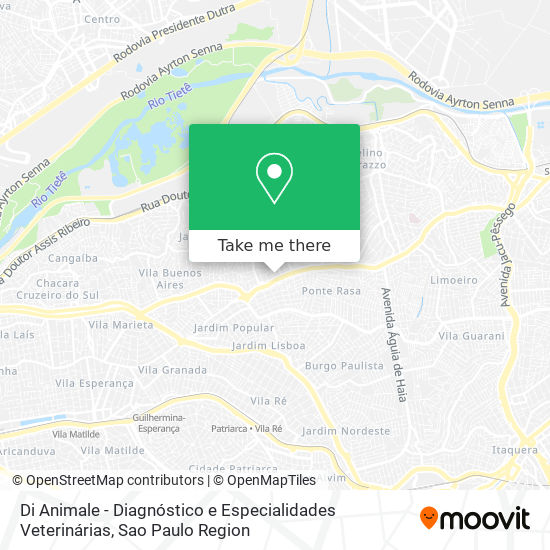 Di Animale - Diagnóstico e Especialidades Veterinárias map