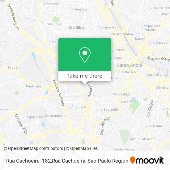 Rua Cachoeira, 182,Rua Cachoeira map