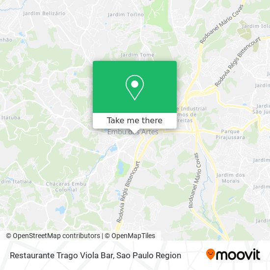 Mapa Restaurante Trago Viola Bar