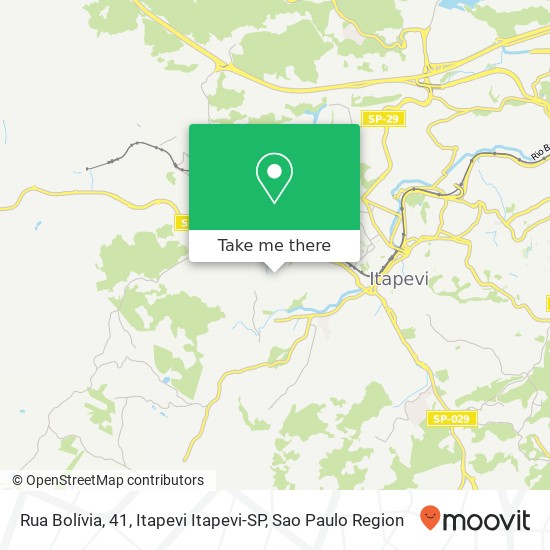 Mapa Rua Bolívia, 41, Itapevi Itapevi-SP