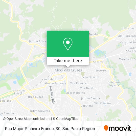 Mapa Rua Major Pinheiro Franco, 30