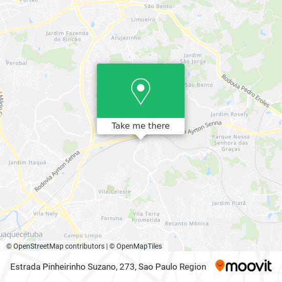 Estrada Pinheirinho Suzano, 273 map
