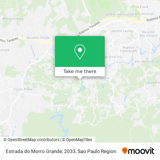 Estrada do Morro Grande, 2033 map