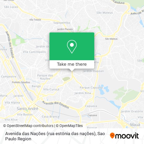 Avenida das Nações (rua estônia das nações) map