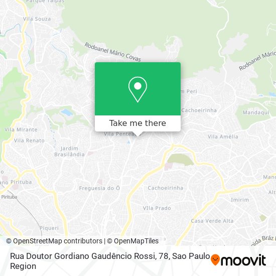 Rua Doutor Gordiano Gaudêncio Rossi, 78 map