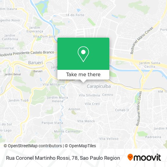 Rua Coronel Martinho Rossi, 78 map