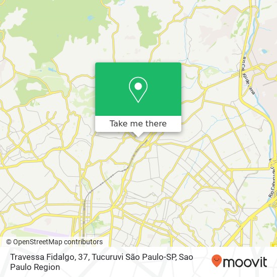 Travessa Fidalgo, 37, Tucuruvi São Paulo-SP map