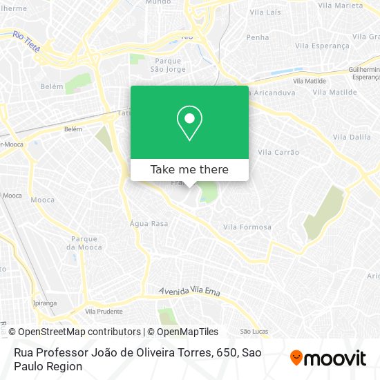 Mapa Rua Professor João de Oliveira Torres, 650