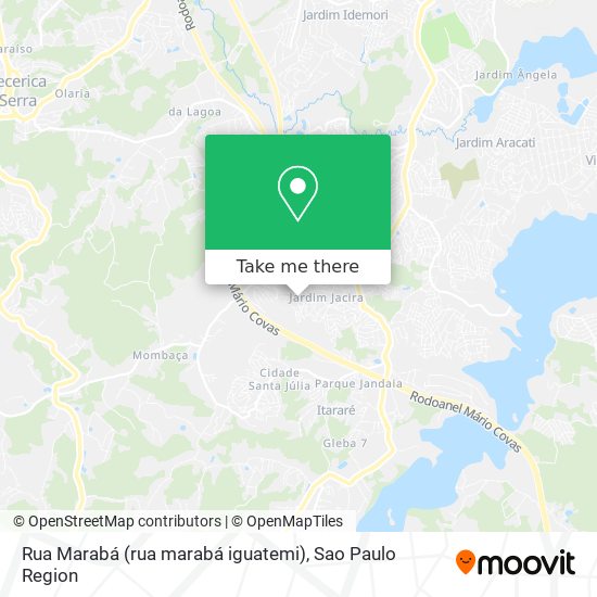 Rua Marabá (rua marabá iguatemi) map