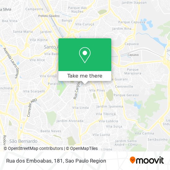 Rua dos Emboabas, 181 map