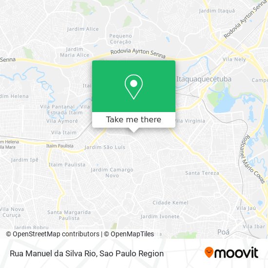 Mapa Rua Manuel da Silva Rio