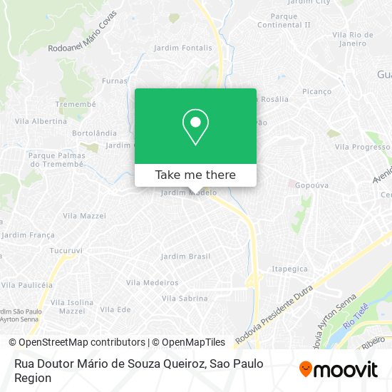 Mapa Rua Doutor Mário de Souza Queiroz