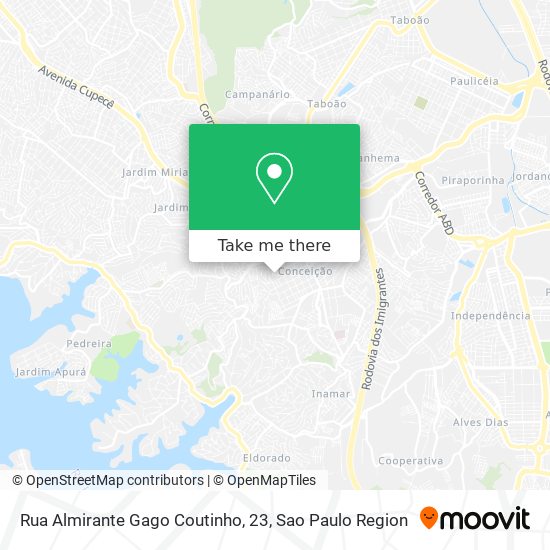 Rua Almirante Gago Coutinho, 23 map