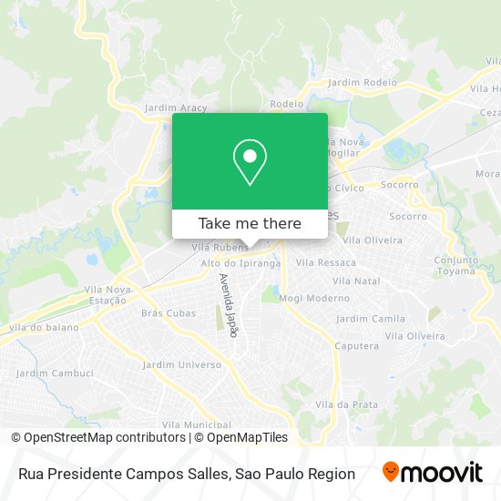 Rua Presidente Campos Salles map