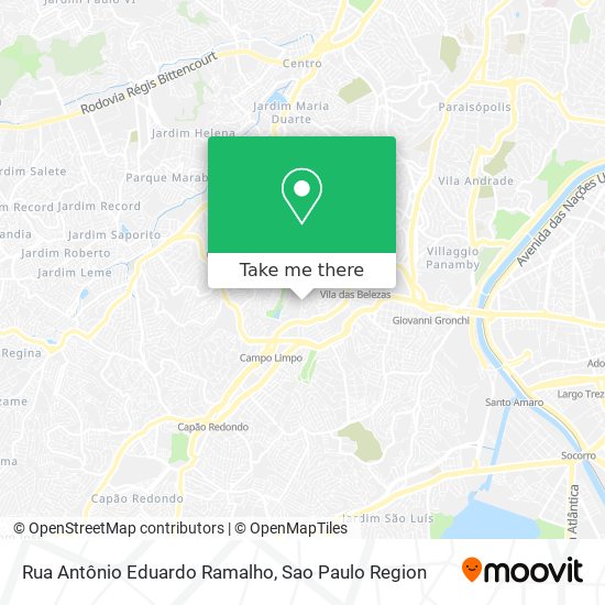 Rua Antônio Eduardo Ramalho map