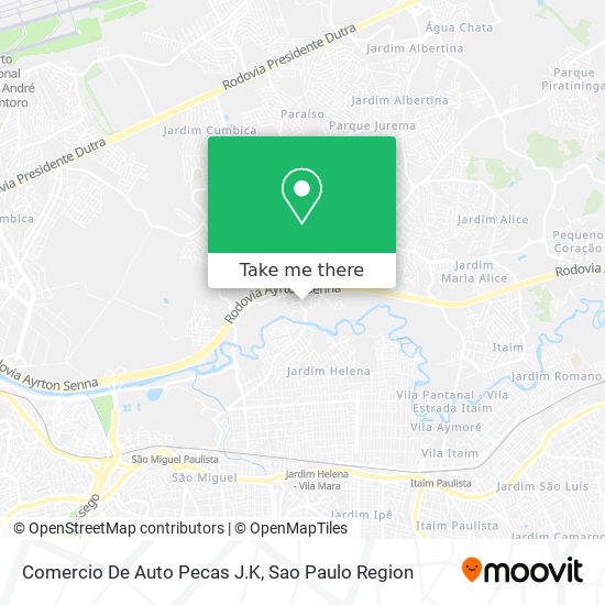 Comercio De Auto Pecas J.K map